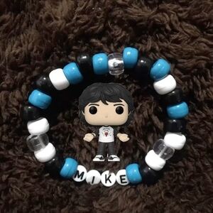 'Mike' Stranger Things Inspired Beaded Bracelet Handmade Kandi